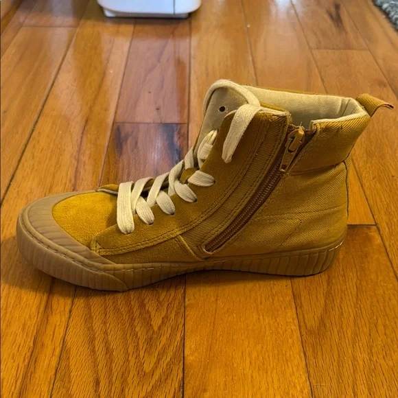Zara Yellow High Top Sneakers - Picture 3 of 6